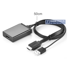 Bộ chuyển đổi HDMI + USB sang Displayport 4K Ugreen 40238