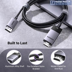 Cáp chuyển đổi Displayport v1.4 to HDMI dài 2m 8K Ugreen 80397