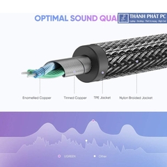 Cáp chia 2 cổng Audio 3.5mm dài 20cm Ugreen 70102