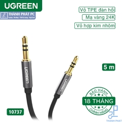 Cáp Audio 3.5mm dây tròn dài 5m Ugreen 10737