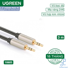 Cáp Audio AUX 3.5mm dài 3m Ugreen 10605