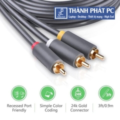 Cáp  AV 3 RCA sang 3RCA dài 2m Ugreen 10525