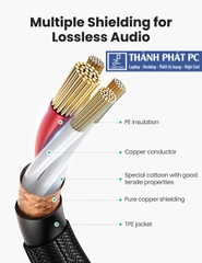 Cáp nối dài XLR 3pin âm dương bọc dù dài 2m Ugreen 20500