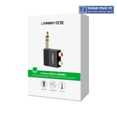 Đầu chuyển đổi 6.5mm to RCA (hoa sen) Ugreen 40846