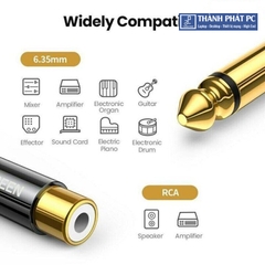 Đầu chuyển đổi âm thanh 6.35mm sang RCA Mono Ugreen 80731