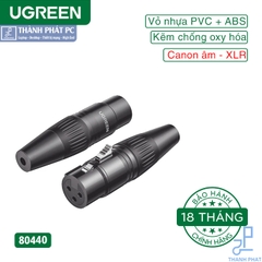 Đầu jack hàn Canon âm XLR Ugreen 80440