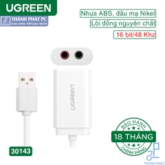 Card sound USB 2.0 to 3.5mm Ugreen 30143