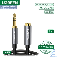 Cáp Audio 3.5mm nối dài 1m chính hãng Ugreen 10592