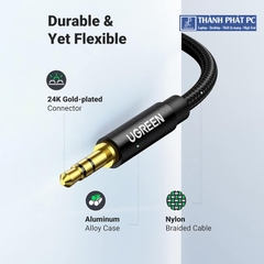 Cáp âm thanh 3.5mm 2 đầu dương dài 1m Ugreen 50361