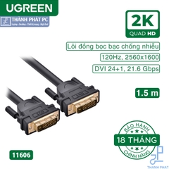 Cáp DVI 24+1 dài 1,5m hỗ trợ Full HD Ugreen 11606