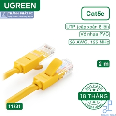 Cáp mạng đúc sẵn Cat5e dài 2m Ugreen 11231