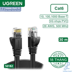Cáp mạng đúc sẵn Cat6 dẹt dài 30m Ugreen 50182