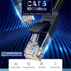 Cáp mạng đúc sẵn Cat6 dẹt dài 3m Ugreen 50175