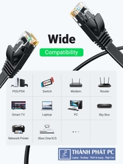 Cáp mạng đúc sẵn Cat6 dẹt dài 2m Ugreen 50174