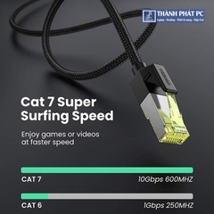 Cáp mạng Cat7 vỏ bọc Nylon 10Gbps dài 5m Ugreen 80425