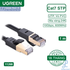 Cáp mạng đúc sẵn Cat7 dài 1m tròn Ugreen 11268