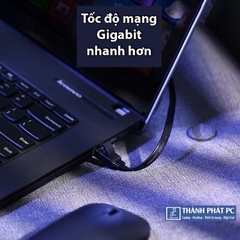 Cáp mạng đúc sẵn Cat6 UTP dẹt dài 5m 32AWG Ugreen 50187