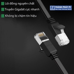 Cáp mạng đúc sẵn Cat6 UTP dẹt dài 5m 32AWG Ugreen 50187