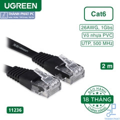 Cáp mạng đúc sẵn Cat6 dài 2m Ugreen 11236