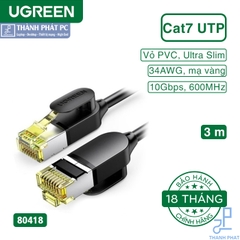 Cáp mạng Cat7 Ultra Slim dài 3m Ugreen 80418