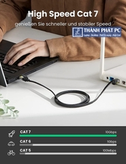 Cáp mạng Cat7 U/FTP đúc sẵn dẹt dài 2m Ugreen 40161