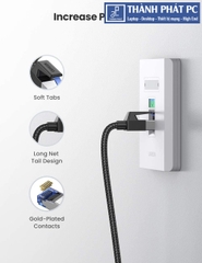 Cáp mạng Cat8 đúc sẵn bọc dù dài 3m Ugreen 80432