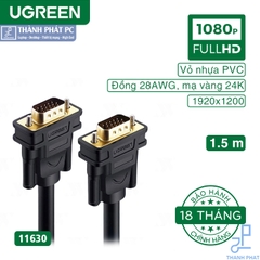 Cáp VGA 3+6C dài 1.5m Ugreen 11630