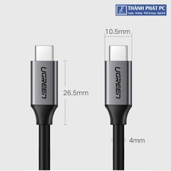 Cáp Type-C Thunderbolt 4K@60Hz dài 1,5m Ugreen 50751