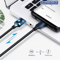 Cáp sạc, dữ liệu USB Type-A 2.0 sang USB Type-C dài 1m Ugreen 60116