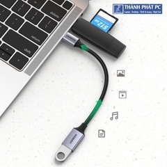 Cáp OTG USB Type-C to USB 3.0 vỏ nhôm bọc dù Ugreen 70889