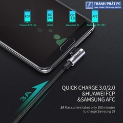 Cáp USB-A to USB Type-C bẻ góc 90 độ dài 3m Ugreen 70255