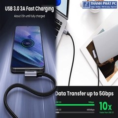 Cáp USB-A 3.0 to USB Type-C bẻ góc 90 dài 1m Ugreen 20299