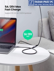 Cáp nối dài Thunderbolt 3 bọc dù dài 0,5m Ugreen 80810
