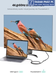 Cáp nối dài Thunderbolt 3 bọc dù dài 0,5m Ugreen 80810