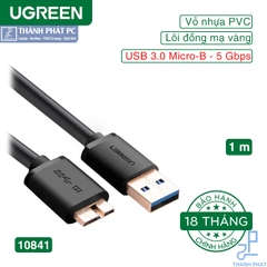 Cáp USB 3.0 Micro-B cho ổ di động dài 1m Ugreen 10841