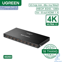Bộ chia 1 ra 8 cổng HDMI 1.4 4K30Hz Ugreen 40203