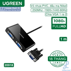 Cáp chia VGA 1 ra 2 dài 1m Ugreen 20918
