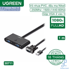 Bộ chuyển mạch VGA 2 vào 1 ra Ugreen 30711