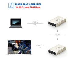 Thiết bị phát tín hiệu HDMI 120M qua LAN Cat5e/Cat6 Ugreen 40280 (Sender)