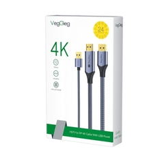 Cáp chuyển đổi VegGieg HDMI sang DisplayPort 4K60Hz V-Z102