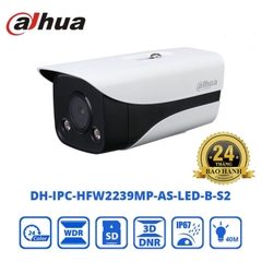 CAMERA DAHUA DH-IPC-HFW2239MP-AS-LED-B-S2 (IP| FULL-COLOR| 2MP)