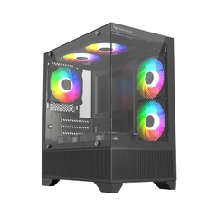 VỎ CASE  MÁY TÍNH CENTAUR CENTAUR METAL BLACK (M-ATX| MID TOWER| MÀU ĐEN)
