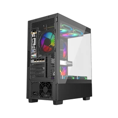 VỎ CASE  MÁY TÍNH CENTAUR TIMBER BLACK (M-ATX| MID TOWER| MÀU ĐEN)