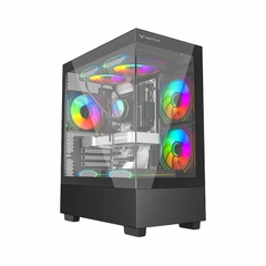 VỎ CASE  MÁY TÍNH CENTAUR TIMBER BLACK (M-ATX| MID TOWER| MÀU ĐEN)