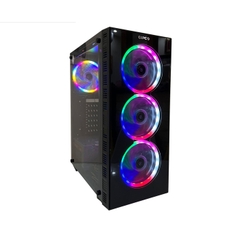 VỎ CASE MÁY TÍNH GIPCO 5986 LH (2 MẶT KÍNH CƯỜNG LỰC| SẴN 3 FAN LED)