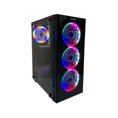 VỎ CASE MÁY TÍNH GIPCO 5986 LH (2 MẶT KÍNH CƯỜNG LỰC| SẴN 3 FAN LED)