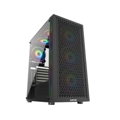 VỎ CASE  MÁY TÍNH GIPCO 5986 PLATINUM (1 MẶT KÍNH CƯỜNG LỰC)