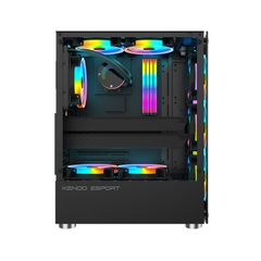 VỎ CASE  MÁY TÍNH KENOO ESPORT K300 - 3F (ATX|MÀU ĐEN|KÈM 3 FAN RGB)