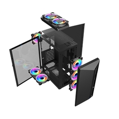 VỎ CASE  MÁY TÍNH KENOO ESPORT S600 - BLACK (MID TOWER| MÀU ĐEN)