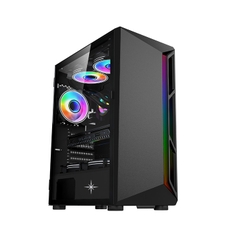 VỎ CASE  MÁY TÍNH KENOO ESPORT S600 - BLACK (MID TOWER| MÀU ĐEN)